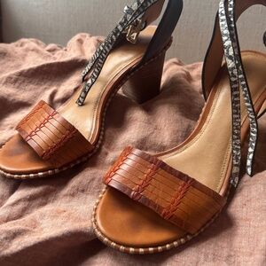 Coach block heel shoes